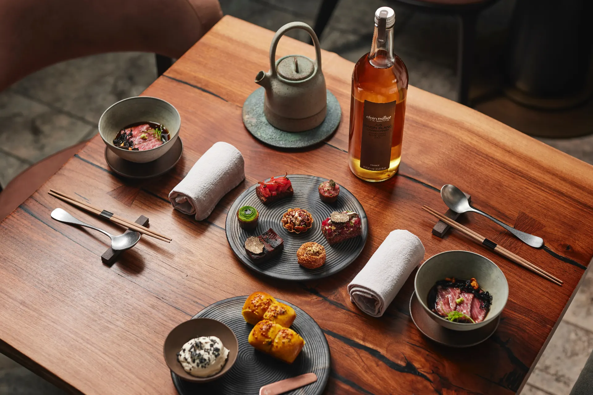Fine dining tasting menu su sultimis